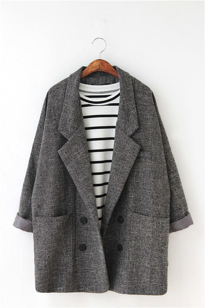 Spring and autumn women blazers new retro loose suit jacket female casual suit jacket female outerwear women jacket coats