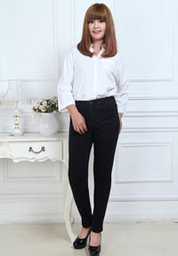 Spring autumn fashion brand plus size jeans blue color casual denim pants woman pencil jean trousers L-5XL big size WICCON