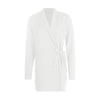 Spring blazer feminino black white V-Neck office blazer women Casual coats long sleeve Belted Wrap Suit blazer jacket