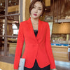 2022 Spring new slim blazer women elegant long sleeve casual  pink jacket office ladies plus size work coat