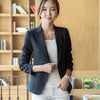 2022 Spring new slim blazer women elegant long sleeve casual  pink jacket office ladies plus size work coat