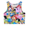 Summer Harajuku Sexy Girls Cosplay Costu Pokemon Go Pocket Monster Sailor Moon Crystal Crop Tops Vest Tank Tops Shirt