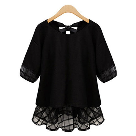 2022 Summer New Large Size Women Blouses Thin Loose Shirt Sleeve Blusa Camisa Feminino Europe America Blouse Vestidos LH1224