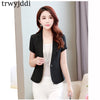 2022 Summer New Short Sleeve Women Blazer Short Coats Korean Female Suit Jackets Summer Blazers Slim Casual Office Ladies hl468