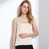 Summer Silk Tops Bottoming Shirt Vest For Women Females Wide Straps Loose Emulation Silk Big Yard Cropped Shirt Vest Tops