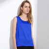 Summer Silk Tops Bottoming Shirt Vest For Women Females Wide Straps Loose Emulation Silk Big Yard Cropped Shirt Vest Tops