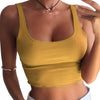 Summer Tops Lady Short Tanks Solid Sexy Women Camis Sleeveless Summer Crop Tops Camis Fem Sportwear Clothing A066
