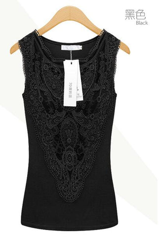 2022 Summer Women Blouses Casual Lace Crochet Blouse Slim Sleeveless Blusas Feminina Tops Shirts Plus size