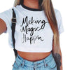 2022 Summer Women Blouses Casual Short Sleeve Tops Tees O-neck Blusas Vogue Print Blouse Shirt Plus Size Blusa Feminina