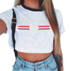 2022 Summer Women Blouses Casual Short Sleeve Tops Tees O-neck Blusas Vogue Print Blouse Shirt Plus Size Blusa Feminina