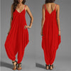 2022 Summer Women sleeveless V Neck Harem Rompers and Jumpsuits Casual Loose Club Streetwear Overalls