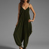 2022 Summer Women sleeveless V Neck Harem Rompers and Jumpsuits Casual Loose Club Streetwear Overalls