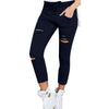 Trousers Women White Pants With High Waist Ripped Jeans For Women Denim Plus Size Black Mom Female Boyfriend Jeans Woman