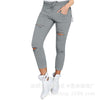 Trousers Women White Pants With High Waist Ripped Jeans For Women Denim Plus Size Black Mom Female Boyfriend Jeans Woman
