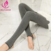Warm Leggings for Women Milk Cotton Slim Leggings Single Cashmere Foot Wear Elastic Pants Legging Female Winter Leggings