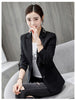 2022 Women Blazers Slim Office Ladies Elegant Single Breasted Solid Blazer Korean Casual Womens Coat Simple Soft