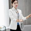 2023 Women Blazers Slim Office Ladies Elegant Single Breasted Solid Blazer Korean Casual Womens Coat Simple Soft
