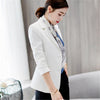 2023 Women Blazers Slim Office Ladies Elegant Single Breasted Solid Blazer Korean Casual Womens Coat Simple Soft