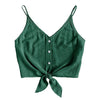 2022 Women Blouse Fashion Shirts Women Button Sleeveless Crop Print Tops Vest Tank Shirt Blouse Tops
