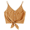 2022 Women Blouse Fashion Shirts Women Button Sleeveless Crop Print Tops Vest Tank Shirt Blouse Tops