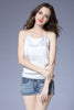 Women Camis Silk Top Women Camisole 3XL Plus Size Summer Sexy Sleeveless Vest Slim White Crop Halter Top Roupas Femininas