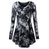 Women Casual Pleated Blouse And Shirt Fashion Printed Long Sleeve Autumn Tunic Top Lady Clothes camisa feminina manga longa