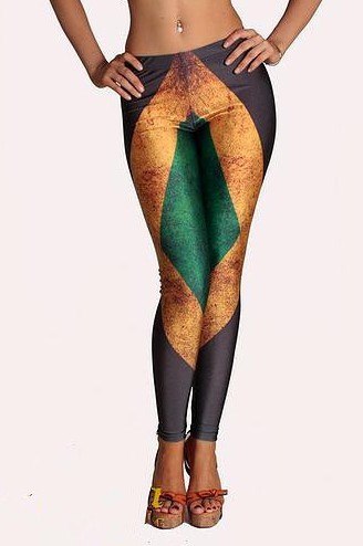 Women Fashion Russia National JAMAICA FLAG Stripe Slim S-4XL Plus Size Leggings Fitness Dance Stretched Workout Pants Hot