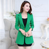 Women Fashion Spring Blazer Pink Plus size Casual Korean Style jacket elegant Slim office lady overalls Long Blazers