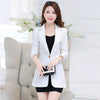 Women Fashion Spring Blazer Pink Plus size Casual Korean Style jacket elegant Slim office lady overalls Long Blazers