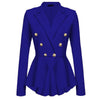 Women Jacket Suit Blazer Spring Irregular Slim  Double Breasted Suit Blazer Femme Basic Coat Jacket Casual Outwear
