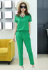 2022 Women Jumpsuit Summer Party Chiffon Overalls for Women Elegant Green Ankle-Length Bodysuit