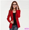 2022 Women Long Sleeve Zipper Suit Coat Neck Solid Casual Suit Jacket Blazer Tops