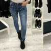 2022 Women Nerw Fashion Casual Skinny Denim Pants High Waist Stretch Embroidered Flares Zipper Jeans Long Pencil Trousers Hot