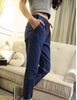 2022 Women Pants Jeans Summer Elastic Waist Vintage Denim Jeans Leisure Boyfriend jeans for women Plus size 2XL 3XL 4XL 5XL