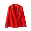 Women Summer Bright Colors Blazer Coat causal Loose Women Jackets blazer feminino casaco feminino Pink Red Green Colors