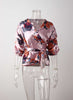 Women Summer Casual Blouse Ladies Sexy V neck half sleeve bandage shirts streetwear floral print Pullovers Chemise Femme