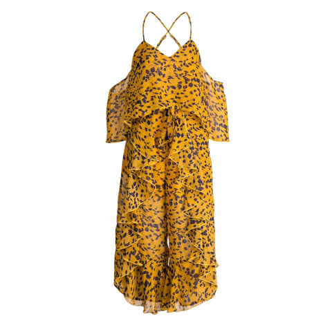 Women Summer Overalls Jumpsuit Bohemian Short Sleeve Loose Rompers Holiday Print Sling Playsuit Jumpsuit Overalls for Women