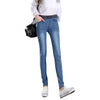 2022 Women's Jeans New Female Casual Elastic Waist Stretch Jeans Plus Size 38 Slim Denim Long Pencil Pants Lady Trousers