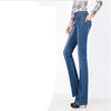 Womens Jeans Flare Pants New Fashion High Waist Black Vintage Denim Long Loose Pant Woman Camisa Feminina Lady Fat Trousers