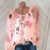 Womens Tops and Blouses Chiffon Floral Print Bow Shirt Plus Size Chiffon Blouse Women 5xl Long Sleeve Casual Tops