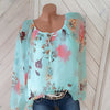 Womens Tops and Blouses Chiffon Floral Print Bow Shirt Plus Size Chiffon Blouse Women 5xl Long Sleeve Casual Tops