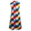 XXXL Women Plus Size Plaid Print Dress Sleeveless Bow Casual Loose Party Mini Tank Dresses female Sundress Oversized Robe