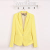 ZA New Feminino Women Blazers Arrival Single Button Casual Blazers and Jackets Plus Size Candy Colors Ladies Office Coats