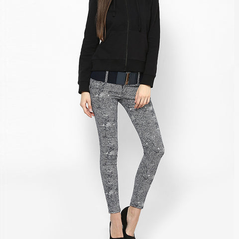 jeans Mid Waist Leoprad Print Women Jeans Skinny Jeans For Women Denim Pants Pencil Jeans Pantalon Femme