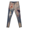 jeans woman casual stretch denim 3D print Painted Pattern jeans women's pants and girl skinny jeans trouser A351