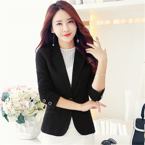 korean Blazer Women New Arrivals Ladies Blazers Sleeve Long Office Suit Jackets Female Blue Purple Gray Blaser Femme PZ145