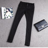 2022 new Spring high quality brand women jeans white casual pants slim stretch jeans pencil pants black Denim Pants Trousers