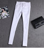 2022 new Spring high quality brand women jeans white casual pants slim stretch jeans pencil pants black Denim Pants Trousers