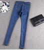 2022 new Spring high quality brand women jeans white casual pants slim stretch jeans pencil pants black Denim Pants Trousers