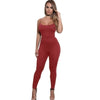 new Summer Sleeveless Backless Sexy Combinaison Bodycon Stripe Long Pants Rompers Womens Jumpsuits Spaghetti Strap Overalls